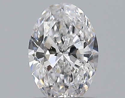 0.55CT OVAL SI1 D WH