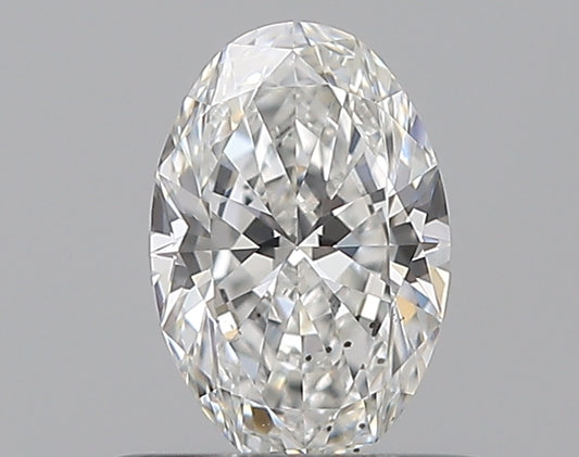 0.50CT OVAL SI1 F WH
