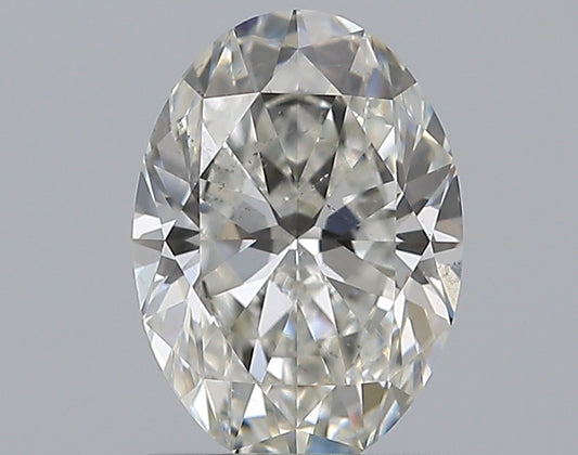 0.90CT OVAL SI1 H WH