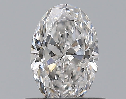 0.55CT OVAL SI2 F WH