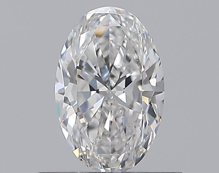 0.53CT OVAL SI2 D WH