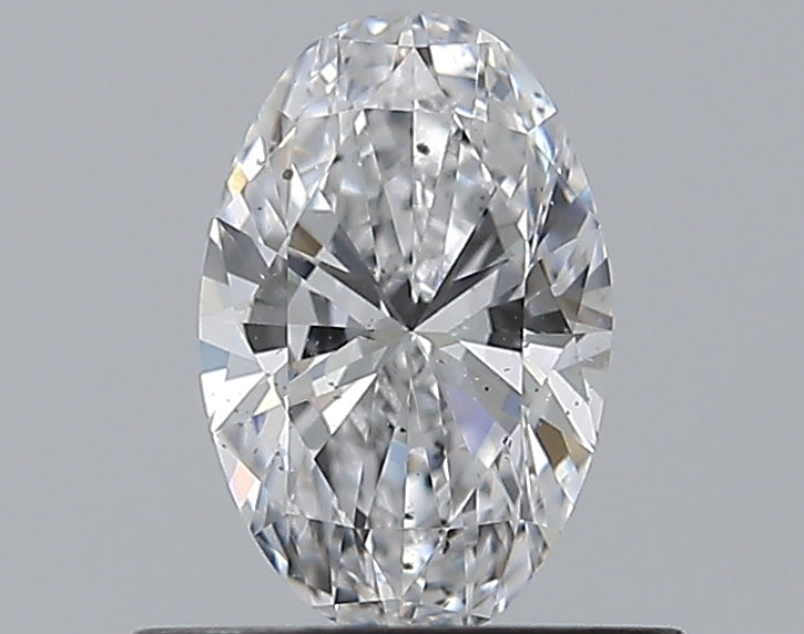 0.50CT OVAL SI1 D WH