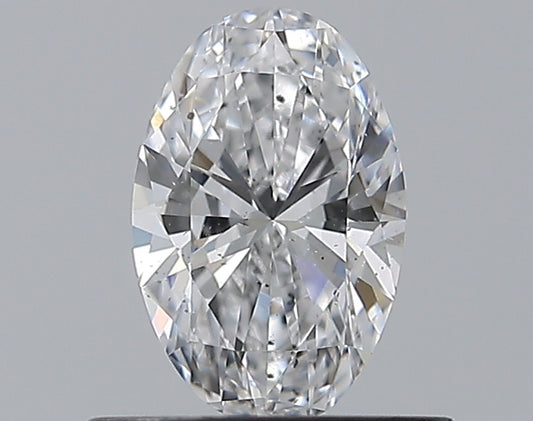 0.50CT OVAL SI1 D WH