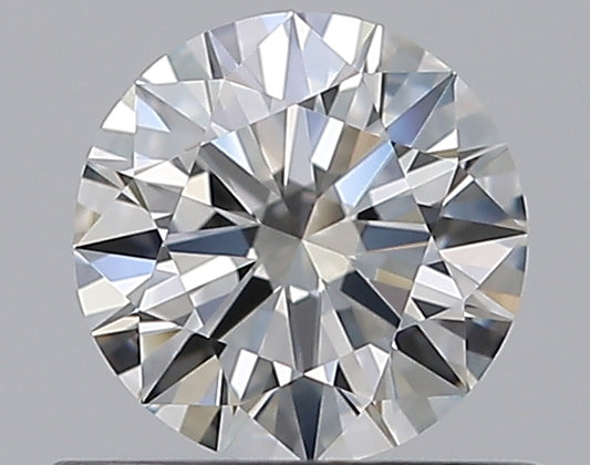 0.59CT ROUND VVS2 G WH