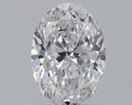0.50CT OVAL SI1 D WH