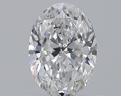 0.50CT OVAL SI1 D WH