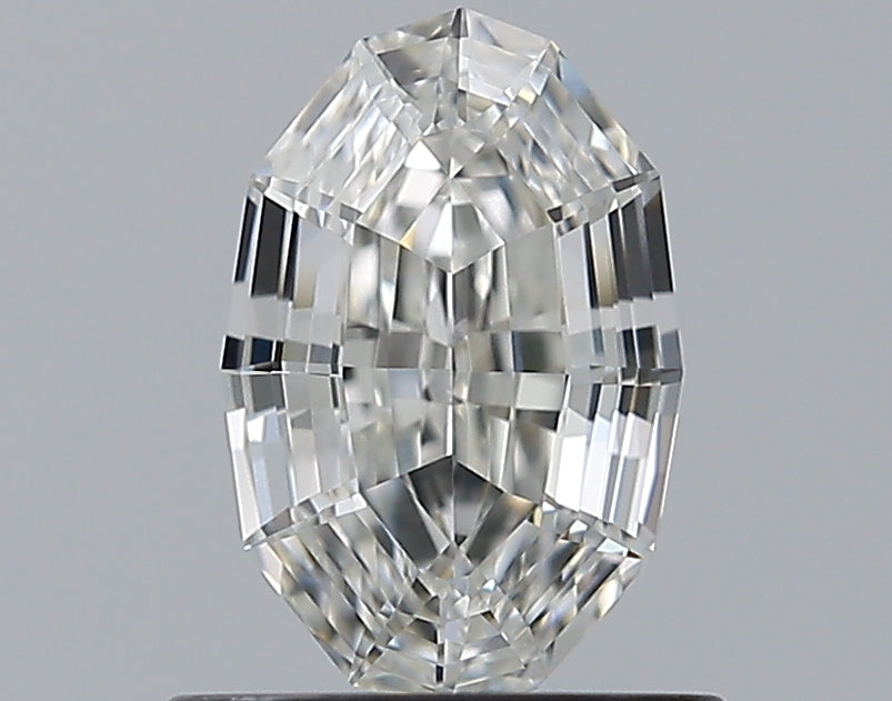 0.73CT Oval Step Cut IF G WH