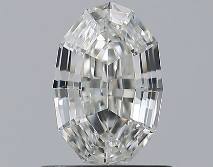 0.73CT Oval Step Cut IF G WH