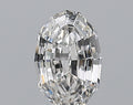 0.75CT Oval Step Cut VS2 D WH