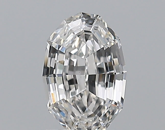 0.75CT Oval Step Cut VS2 D WH