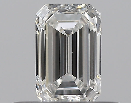 0.37CT EMERALD VVS2 F WH