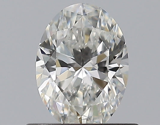 0.50CT OVAL SI2 G WH
