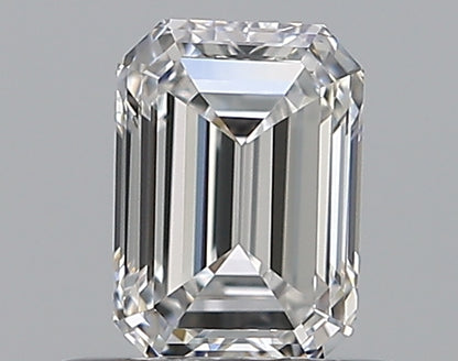 0.55CT EMERALD IF D WH