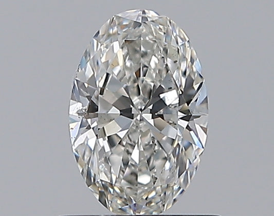 0.70CT OVAL SI1 G WH