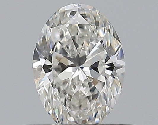 0.50CT OVAL SI1 F WH