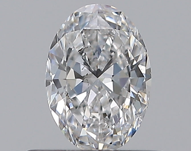 0.50CT OVAL SI2 D WH