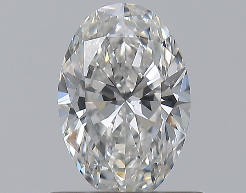 0.58CT OVAL SI1 F WH