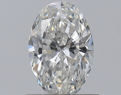 0.58CT OVAL SI1 F WH