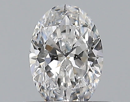 0.39CT OVAL SI1 D WH