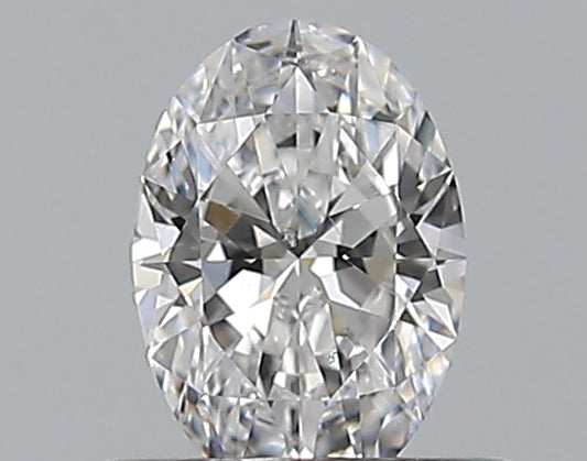 0.39CT OVAL SI1 D WH
