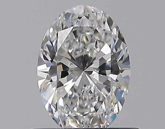 0.52CT OVAL SI1 D WH