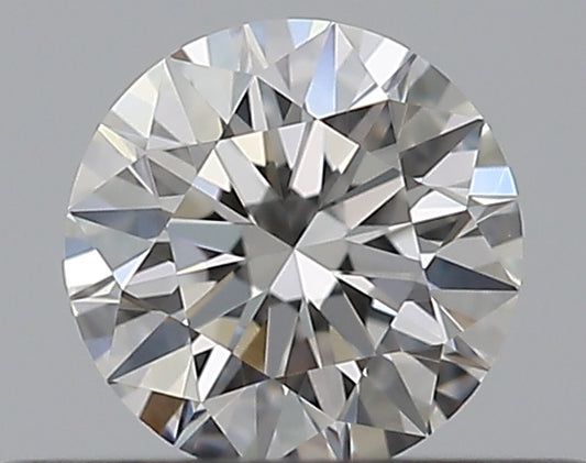 0.33CT ROUND VVS2 F WH