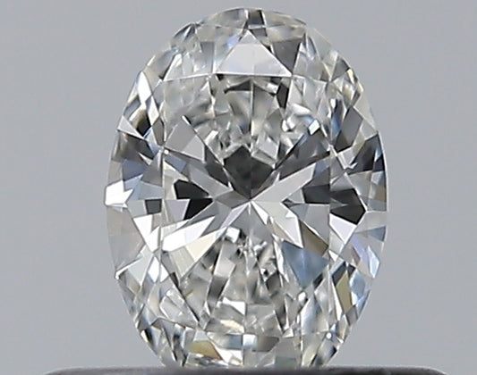 0.30CT OVAL VVS2 F WH