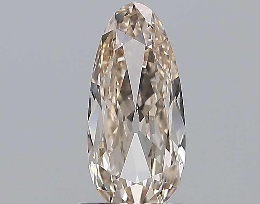0.83CT Old Mine Pear VVS2 FANCY BROWN FANCY
