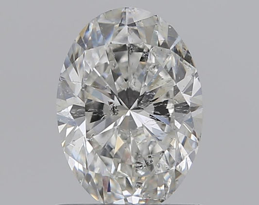 0.80CT OVAL I1 G WH