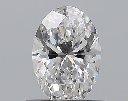 0.50CT OVAL SI1 D WH