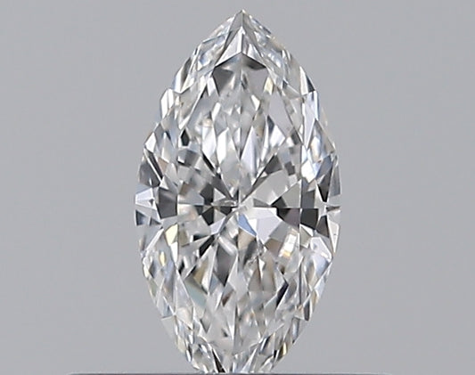 0.30CT MARQUISE SI1 D WH