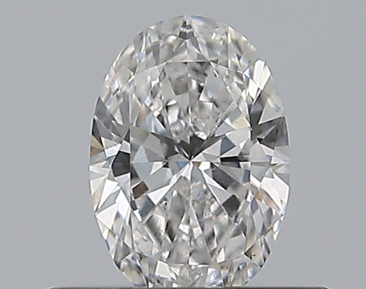0.33CT OVAL SI1 D WH