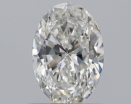 0.58CT OVAL SI1 G WH