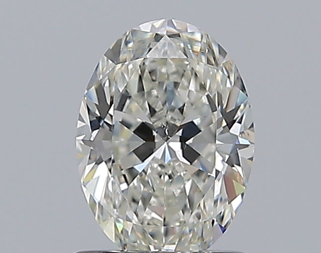 0.90CT OVAL SI1 H WH