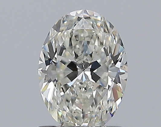 0.90CT OVAL SI1 H WH