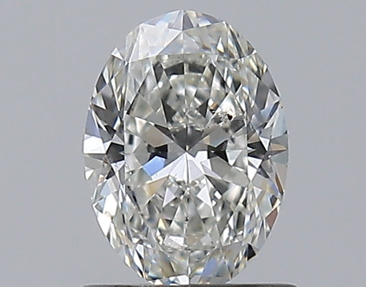 0.81CT OVAL SI2 H WH