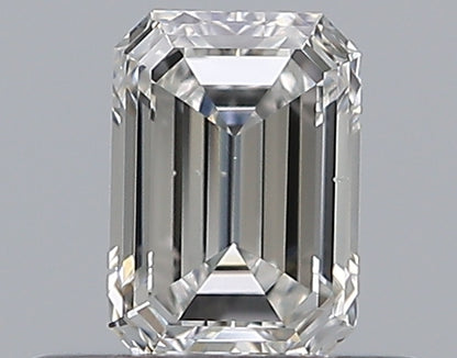 0.40CT EMERALD SI1 F WH