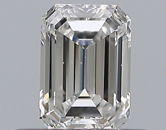 0.40CT EMERALD SI1 F WH