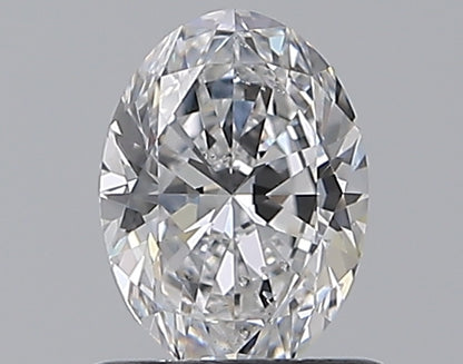 0.77CT OVAL SI1 D WH