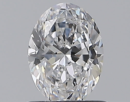 0.77CT OVAL SI1 D WH
