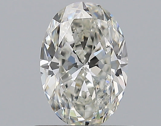 0.80CT OVAL SI2 H WH