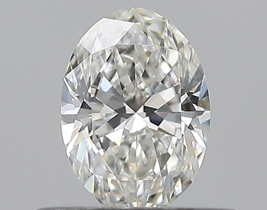 0.37CT OVAL SI1 H WH