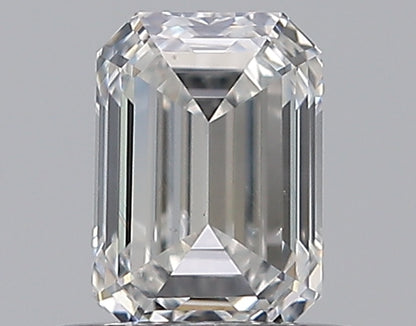 0.53CT EMERALD SI1 G WH