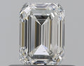 0.50CT EMERALD SI1 G WH