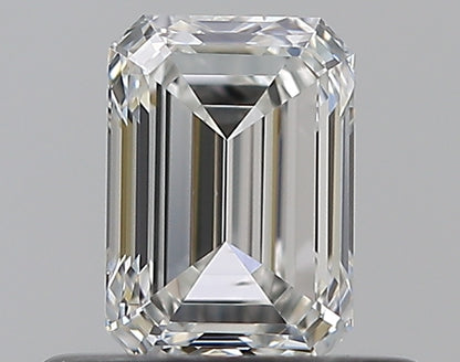 0.50CT EMERALD SI1 G WH