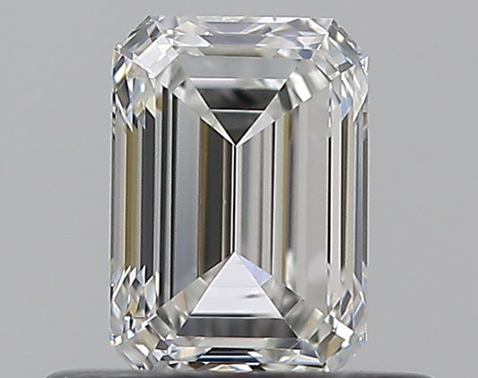 0.50CT EMERALD SI1 G WH