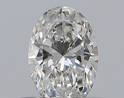 0.37CT OVAL SI1 F WH