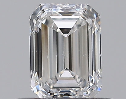 0.50CT EMERALD SI2 D WH