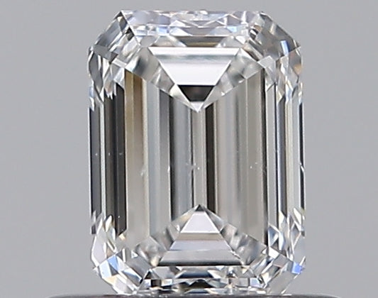 0.50CT EMERALD SI2 D WH