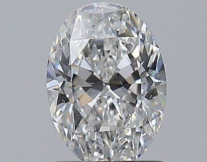 0.90CT OVAL SI1 F WH
